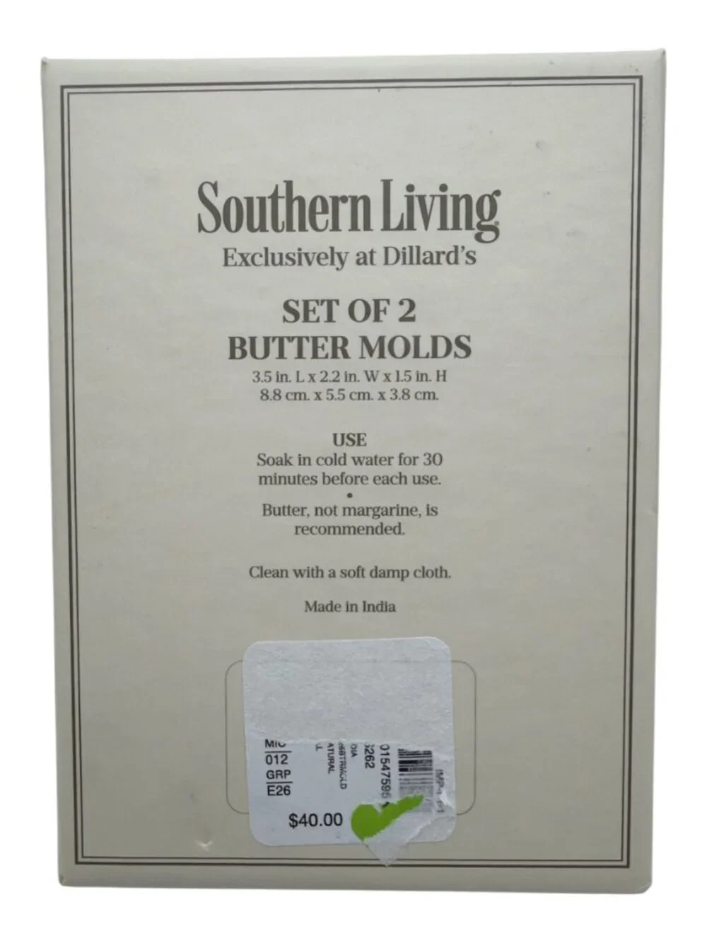 Southern Living Butter‎ Molds Set of 2 Chicken NEW in Box